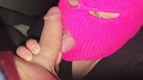 Close up of pulsating cum in a young woman&#039;s mouth (horny lady)