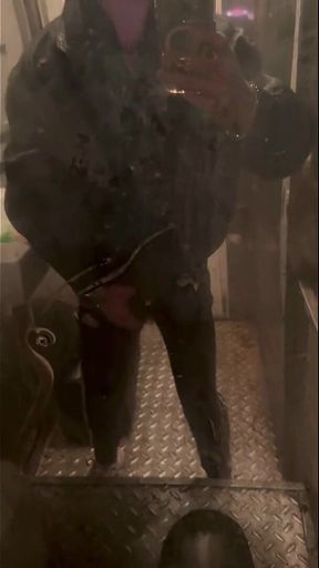 Kinkysirius in Chav Scally Outfit in the Most Dirty Train Toilet