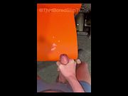 Twink Shoots Big Load on Chair