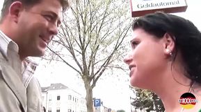 Guy Picks up a Horny Brunette for Some Outdoor Public Play