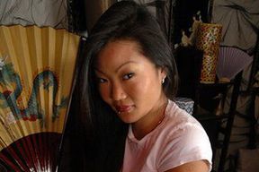 Lucy Lee fucking in the massage parlor with her black hair