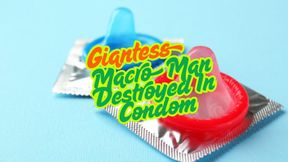 Macro Man Destroyed In Condom Giants BBC Cum Sex