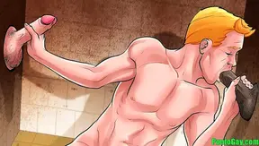 Prison Passion: Hot Glory Hole Blow Job Between Inmates – 18+