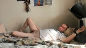 Woman fucks man sideways