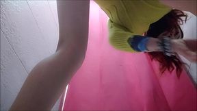 i did it again, new diaper s pee in a fitting room