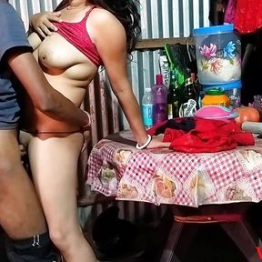 Desi bhabhi dinning table  in her boyfriend