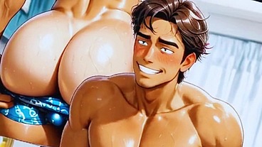 My neighbor fucked me hard inside my apartment. Anime Hentai