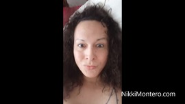 Beach house Nikki Montero masturbating her dick and cum spunk semen a lot