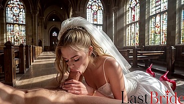 This dirty bitch cheated on her fiancé right on her wedding day, begging me to fuck her pussy hard raw [AI]