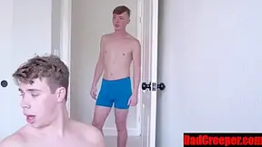 [dadcreeper] 2 Stepsons And Stepdaddy Bareback Threesome