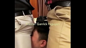 Master Garrick and his friend dominated a lucky slave