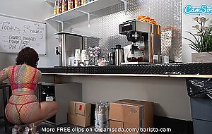 Big boobs hairy pussy girl masturbates on cam during work shift