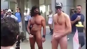 Public Masturbators: Outdoor Hunk Action
