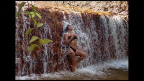 sexy bath in our tropical river