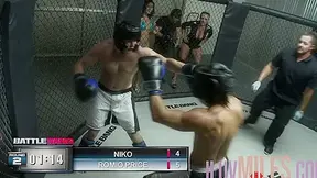 Big tits blonde getting fucked in a locker room