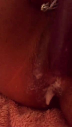 Jamaican Girl Sky Creams on Vibrator