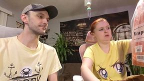 Wish List Gifts 9 - Red Corset and Black Vinyl Dress Unboxing and Masturbation