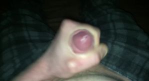 Finishing jerking off my small schlong, fine fountain