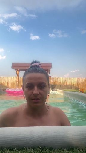 Thong Bikini Pool Tease - Wet Dance & Playful Vibes