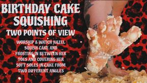 BIRTHDAY CAKE SQUISHING 🖤🎂  (TWO POV'S)