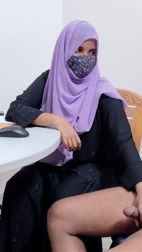 Hijabi Hot bank manager fuck by desi village Farmer Desi chudai xxx   Clip 2