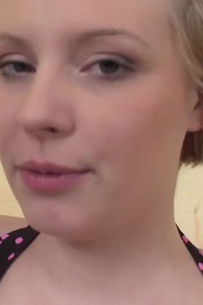 Sexy girl sucks a big dildo then slides it into her lovers wet pussy