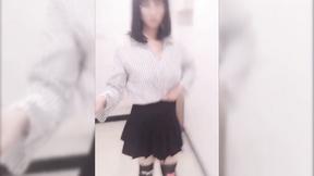 ”Exhibicionist Asian Ladyboy selfie stick videos flashing her prick on the street”
