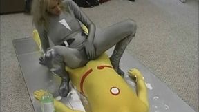 Ice woman Dry Humps Solar Man, Exploding Orgasms