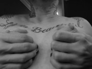 Trans Man FTM, Nipple Squeeze