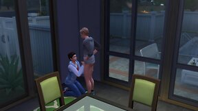 Frat Dinner Foursome: Hot Teens Go Wild in Sims Woohoo Orgy