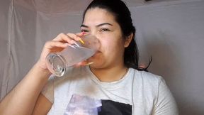 Burping while drinking soda