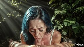 experienced granny with big tits straddled my dick as if she were 20 years old [ai]