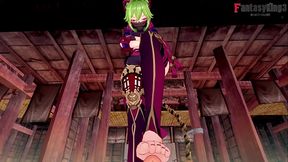 Kuki Shinobu footjob'handjob and blowjob pov