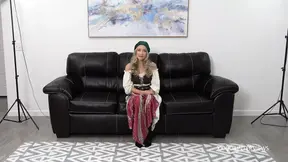 Hot MILF interviews but ends up eating cum