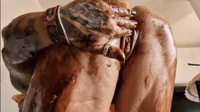 fbb party chocolate nasty dirty big pussy huge clit kitchen sugar atack angry horny time nude full of chocolate