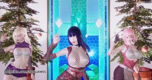 Twice - Feel special striptease Ino Sakura Hinata 3D erotic dance Naruto Hentai