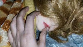I jerked off and ejaculated on my naping dolls face.