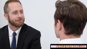 SayUncleNetwork.com - Obedient twink bareback banged then creampied after exam