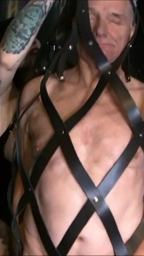 Bondage blowjob – submissive blowjob whore swallows all