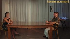 CatchingGoldDigger & Antonio Mallorca in a super passionate artistic deepthroat on Czech streets