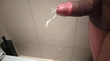 Masturbating in public toilet 2