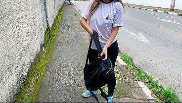 ITLE: College ALUNA MARIA EDUARDA gets fucked at the school free area