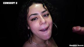 sucks 9 cocks and she swallows all loads as she should be 1st visit