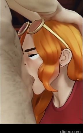 Blonde orange girl romance