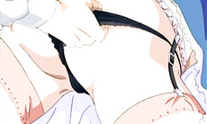 Chained hentai gets squeezed her tits and ass fucked