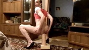 Transvestite passive Ksyusha - Anal Big Cock Dildo-1 HD 2022