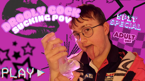 Training my throat - DROOLY BLOWJOB POV