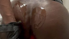 big oiled butt muscle dad prostate milking session