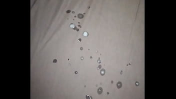 Just my morning routine with a massive cumshot on my bed!