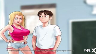 SummertimeSaga - Professor sat on top and gave her reward